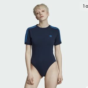 Adidas original collegiate blue nwt bodysuit w/ leggings